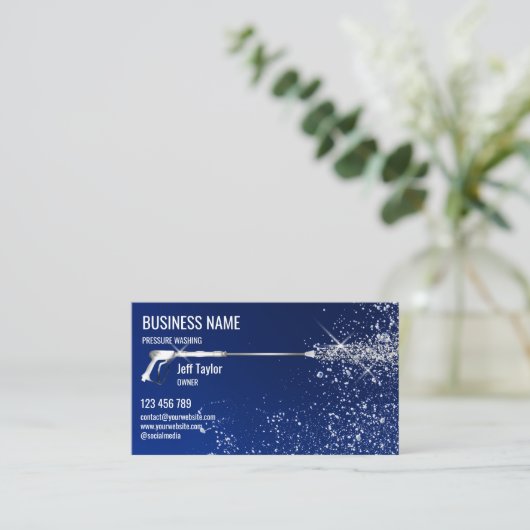 Wasmachine voor professionele druk visitekaartje (Staand voorkant)