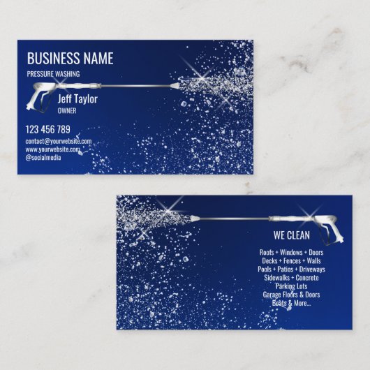 Wasmachine voor professionele druk visitekaartje (Voorkant / Achterkant)