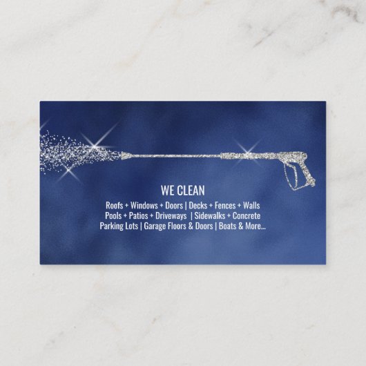 Wasmachine voor professionele druk visitekaartje (Achterkant)