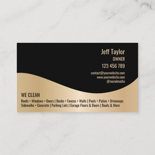 Wasmachine voor professionele druk visitekaartje (Achterkant)