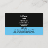 Wasmachine voor professionele druk visitekaartje (Achterkant)