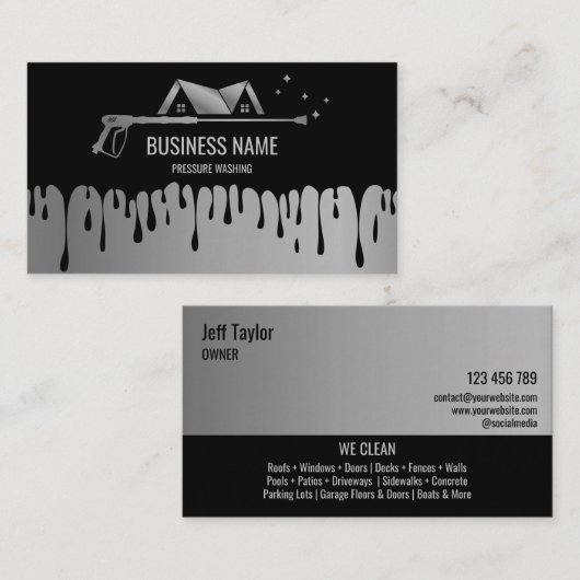 Wasmachine voor professionele druk Wasmachine B Visitekaartje (Voorkant / Achterkant)