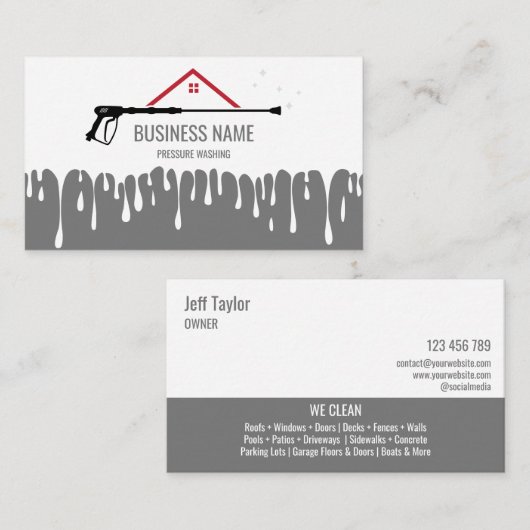 Wasmachine voor professionele druk Wasmachine B Visitekaartje (Voorkant / Achterkant)