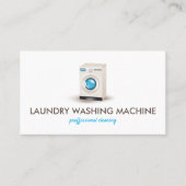Wasmachine Wasmachine Schoonmaken Visitekaartje (Voorkant)