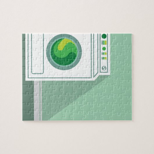 Wasmachine Wasmachine Wasmachine Legpuzzel (Horizontaal)