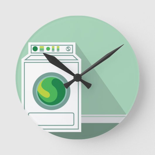 Wasmachine Wasmachine Wasmachine Ronde Klok (Voorkant)