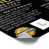 Wasmachine, Wasserette, Schoonmaakreclame Poster (Hoek)