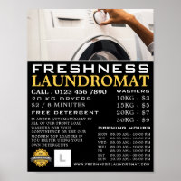 Wasmachine, Wasserette, Schoonmaakreclame