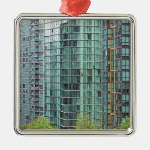 Wasmachines in het binnenstadscentrum metalen ornament