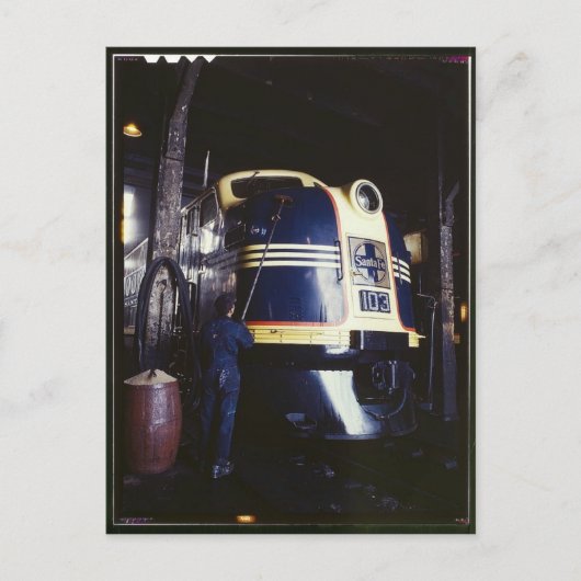 Wasmachines voor locomotieven 1939 briefkaart (Voorkant)