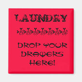 Wasmagneet - Drop je lades hier! Magneet (Voorkant)