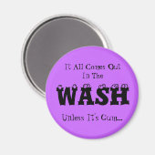 Wasmagneet - het komt allemaal uit in de was magneet (Voorkant / Achterkant)