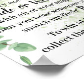 Wasmandje Eucalyptus Douche Spel Bord Poster (Hoek)