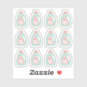 Wasmiddelen Reinigingsklusjes Herinnering Sticker (Vel)