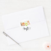 Wasmol baby shower bedankt ronde sticker (Envelop)