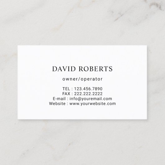 Wasmonogram Logo Rood kamerreinigingsdruk Visitekaartje (Achterkant)