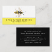 Wasp, bestrijding visitekaartje (Voorkant / Achterkant)