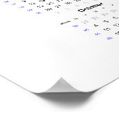 Wasp Calendar 2021 Poster - Maandag begin (Hoek)