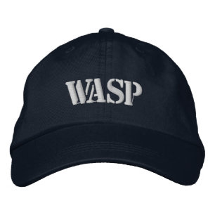 WASP EMBROIDERDE BASEBALL-PET GEBORDUURDE PET