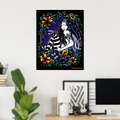 Wasp Fae Gothic Flower Poster (Thuiskantoor)