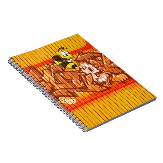 Wasp Graffiti Wall Notitieboek (Rechterzijde)