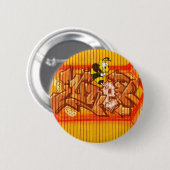 Wasp Graffiti Wall Ronde Button 5,7 Cm (Voorkant /achterkant)