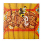Wasp Graffiti Wall Tegeltje (Voorkant)