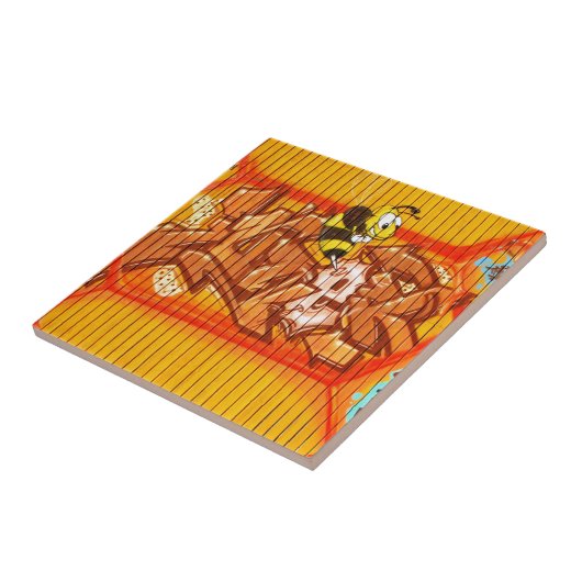 Wasp Graffiti Wall Tegeltje (Zijkant)