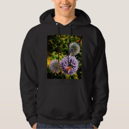 Wasp, op blauwe bloemen hoodie