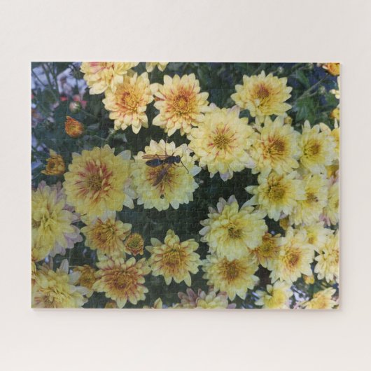 Wasp op een puzzel met mum-puzzel legpuzzel (Horizontaal)