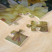 Wasp op een puzzel met mum-puzzel legpuzzel (Zijkant)