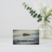 Wasp op hout, bestrijding van plagen visitekaartje (Staand voorkant)