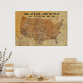 WASP-STATIONS, 1942-1944 36'x24" Poster (Keuken)