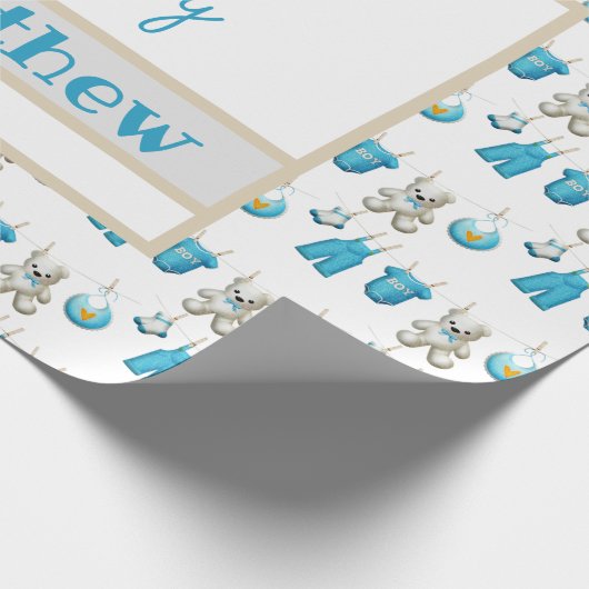 Waspak Het Is Een Jongensnaam Cadeaupapier (Hoek)