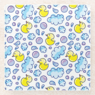 waspatroon glazen onderzetter