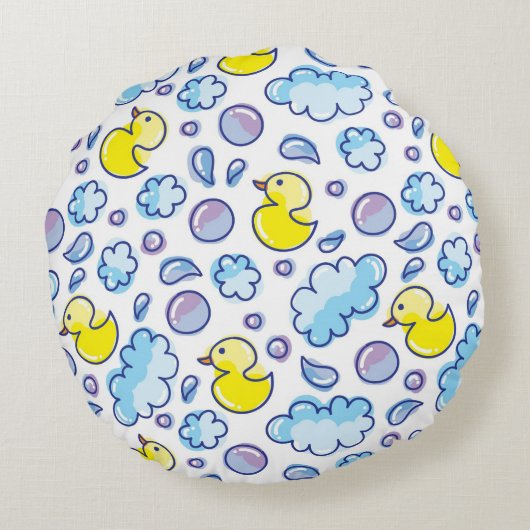 waspatroon rond kussen (Achterkant)