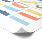 Waspenseel Blush Colorful Bathroom Poster (Hoek)