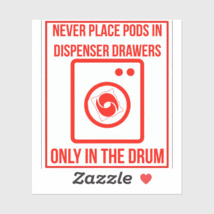 'Waspoeder alleen in de trommel doen' was_overlay Sticker