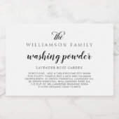 Waspoeder Zwart & Wit Product Opslaglabel Voedselcontainer Etiket (Enkel label)