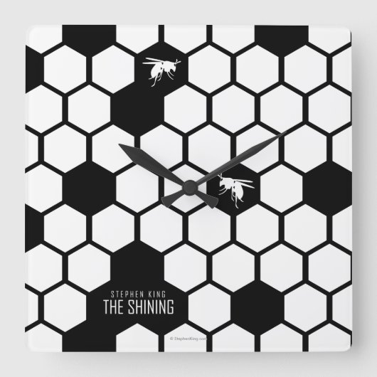 Wasps Vierkante Klok (Voorkant)