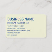 Wasreiniging drukwasauto's visitekaartje (Achterkant)