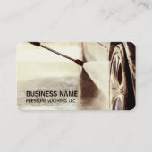 Wasreiniging drukwasauto's visitekaartje (Voorkant)