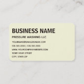 Wasreiniging drukwasauto's visitekaartje (Achterkant)