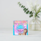 Wasreinigingsservices QRCode-Logo Vierkante Visitekaartje (Staand voorkant)