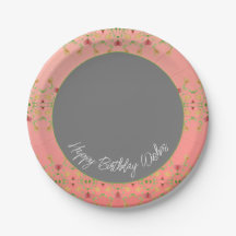  wasroze en donkergrijze ronde