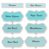 Wasruimte Home Organisatie Labels (Voorkant)