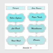 Wasruimte Home Organisatie Labels (Vel)