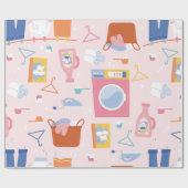 Wasruimte Wasmachine Reiniging Huisvrouw Cadeaupapier (Vlak)