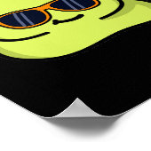 Wassa Bae Funny Food Wasabi Pun Dark BG Poster (Hoek)