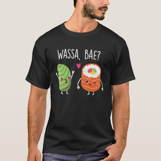 Wassa Bae Sushi Couple Wasa T-shirt (Voorkant)